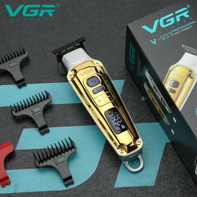 ماشین اصلاح حرفهای موی سر و صورت وی جی ار مدل V-931 | دقت، دوام و راحتی