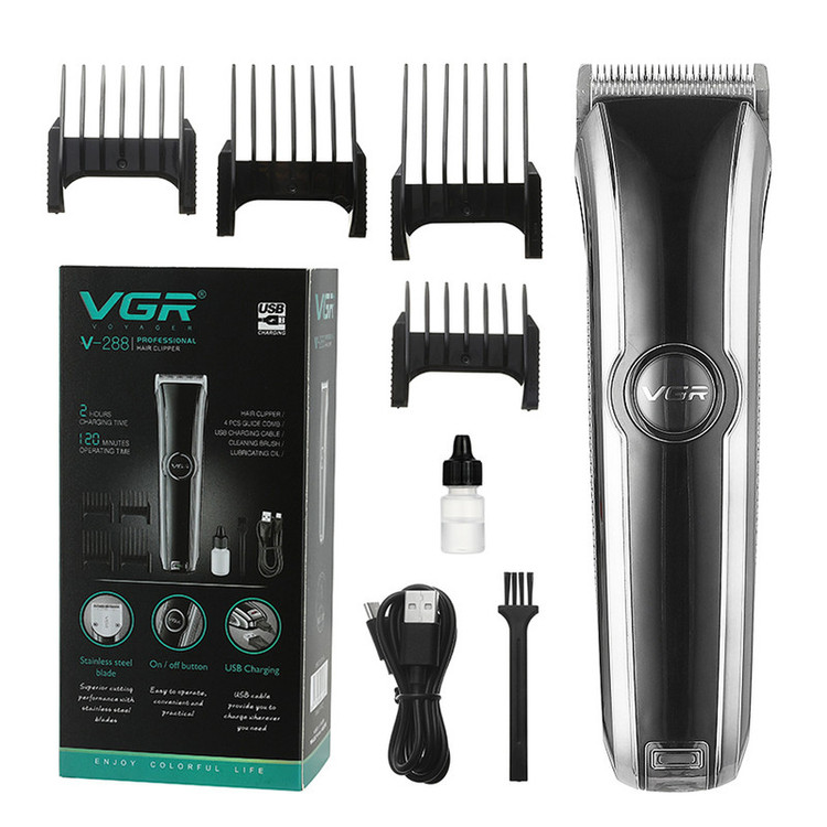 ماشین اصلاح وی جی آر V-288 | اصلاح دقیق و حرفهای موهای سر و صورت