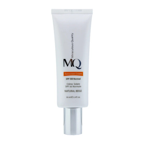 کرم ضدآفتاب رنگ بژ طبیعی (NATURAL BEIGE) SPF50 نرمال Normal ام کیو