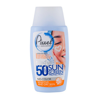 کرم ضد آفتاب پوست خشک و حساس (SENSITIVE&DRY SKIN) SPF50 بدون رنگ پیکسل