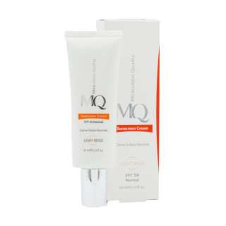 کرم ضد آفتاب نرمال NORMAL رنگ بژروشن (LIGHT BEIGE) SPF50 ام کیو